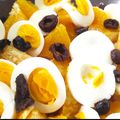 El cooksnap de Miriam cuando hizo Ensalada de garbanzos con naranja, huevo y bacalao.