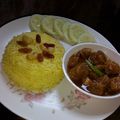 sandhya Dutta 's cooksnap of when they made বাসন্তী পোলাও আর চিকেনকষা(Basonti pulao are chicken kosha recipe in bengali).
