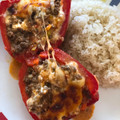 El cooksnap de Alondra Rodriguez cuando hizo Pimientos o morrones rellenos con carne.