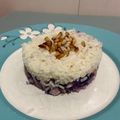 El cooksnap de Ana Muñoz cuando hizo Timbal de lombarda con ternera picada y arroz.