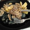 El cooksnap de Antonela Alde cuando hizo Lomo al Champiñón.