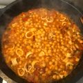 El cooksnap de David cuando hizo Garbanzos con calamares.