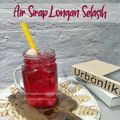 Cooksnap Nor Zahida Aini semasa beliau membuat Sirap Selasih.