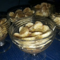 El cooksnap de Linda Zeballos cuando hizo Postre banana split de avena en vaso. Receta original de Geri. Postre light sin azúcar ni harina.