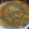 El cooksnap de Mila Moreno cuando hizo Tortilla de espinacas.