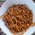 Sangita Vyas's cooksnap of when they made તીખા ગાંઠિયા (Tikha Ganthia Recipe In Gujarati).