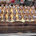 Nikoletta Dobróczki Cooksnap-ja, amikor elkészítette a(z) Karácsonyi csokoládés szelet áfonyával receptet.