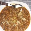 El cooksnap de Carla Natalia cuando hizo Guiso de Lentejas (lentejon) bien cargado, potente.