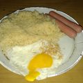 El cooksnap de Lady Marmalade cuando hizo Arroz con salchichas y huevo.