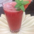 Rinku Aggarwal Goel's cooksnap of when they made Watermelon sharbat.