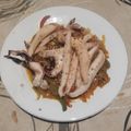 El cooksnap de Toni jimenez cuando hizo Sepia con verduras salteadas.