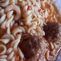 El cooksnap de Marisol Yisela Castillo cuando hizo Guiso de fideos con Albóndigas.