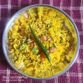 Heenaba jadeja's cooksnap of when they made Dadpe pohe.