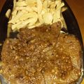 El cooksnap de Andrea Castro Boquete cuando hizo Escalopines de ternera en salsa de cebolla.