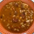 El cooksnap de veronica cuando hizo Alubias o judías blancas con chorizo. (Thermomix).