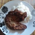 El cooksnap de Angélica Gdy cuando hizo Milanesas de posta negra.