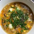 Cooksnap của Lê Thị Trúc Thuyên khi họ làm theo món Soup tôm ngô nấm