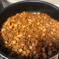 El cooksnap de Fabiola Langarica cuando hizo Picadillo con papas y puré de tomate.