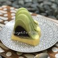 Cooksnap dari Dingdit's Kitchen untuk resep PUDING LUMUT versi Full Lumut | Rasa Pandan, Coklat dan Butter