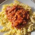 El cooksnap de Lore cuando hizo Espirales trisabor con salsa de atún.