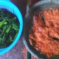 Cooksnap dari Putri Mandasari untuk resep Sayur Plecing Bali (Kangkung/Gonda)