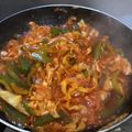 El cooksnap de Jara Loureiro cuando hizo Col guisada (Recuerdos).