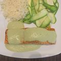 El cooksnap de Eri GQ cuando hizo Salmón con salsa de cilantro.