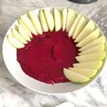 El cooksnap de Tamar Fenández N. cuando hizo Hummus de Remolacha.
