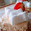 El cooksnap de Maria Elena Rengifo cuando hizo Postre Napoleón, Decorado con merengue Suizo y fresas.