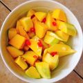 Cooksnap của Trịnh Minh Nguyệt khi họ làm theo món Xoài xanh (Quéo) dầm mắm ớt