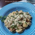 Cooksnap de Ingrid Costa quando cozinhou Risoto de frango com alho poró e champignons.