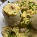 El cooksnap de Marina Oronoz cuando hizo Strogonoff de pollo y arroz.