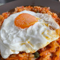 El cooksnap de Kysu Cuac cuando hizo Arroz frito con kimchi.