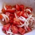 El cooksnap de Teresita Felíz cuando hizo Ensalada a la chilena.
