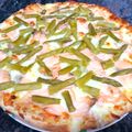 El cooksnap de Evita cuando hizo Pizza de salmón con espárragos verdes.