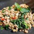 彤彤媽 的 九層塔辣炒肉末~ 香辣好吃超下飯~便當菜兩三下搞定 cooksnap