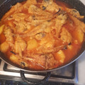 El cooksnap de ana cuando hizo Colitas de rape con gambas y almejas en salsa.