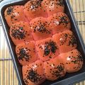 Cooksnap dari Dapur Makmika untuk resep Roti Sobek Buah Naga Super Lembut 1 telur