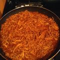 El cooksnap de Anna Lopez cuando hizo Tinga de pollo.