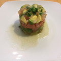 El cooksnap de Chelo cuando hizo Tartar de atún y de salmón.