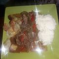 El cooksnap de Dori Lagneau cuando hizo Lomo saltado comida peruana.