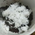 Cooksnap dari chi_chi untuk resep Urap Ketan Hitam (ketan hitam tabur kelapa parut)