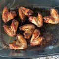 El cooksnap de Laura cuando hizo Alitas de pollo al horno con miel.