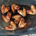 El cooksnap de Laura cuando hizo Alitas de pollo al horno con miel.