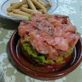 El cooksnap de Bea cuando hizo Tartar de salmón ahumado con tomate y aguacate.