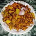 Nirmala Rajput का कुकस्नैप जब उन्होंने प्याजी चना फ्राई (Pyazi chana fry recipe in hindi) बनाया था।