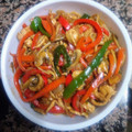 El cooksnap de Nati Molina López cuando hizo Pasta Oriental con verduritas y salsa Yakisoba.