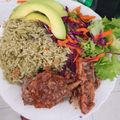 El cooksnap de Coraima Concha Castro cuando hizo Variemos el menú con un arroz de espinaca 🍚🌱🤤.