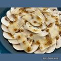 El cooksnap de Mara cuando hizo Carpaccio de champiñón y paramesano.