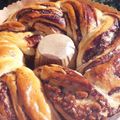 El cooksnap de Natalia Talib cuando hizo Rosca de reyes/Pascua trenzada de dulce de leche.